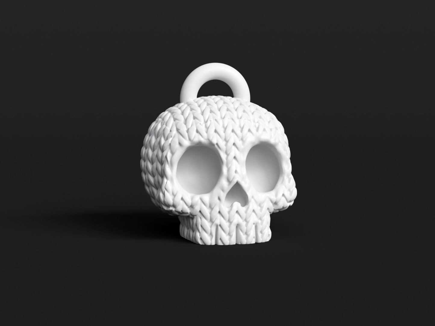 Halloween Skull Keychain