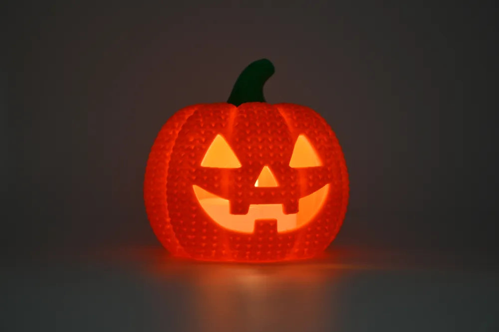Jack-O-Lantern Pumpkin with LED light.